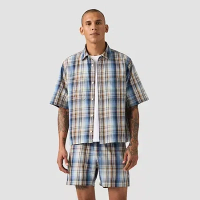 Levi 's Mens Short Sleeve Regular Fit Button-down Shirt In Blue