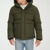 Levi 's Mens Water Resistant Heavyweight Puffer Parka In Green