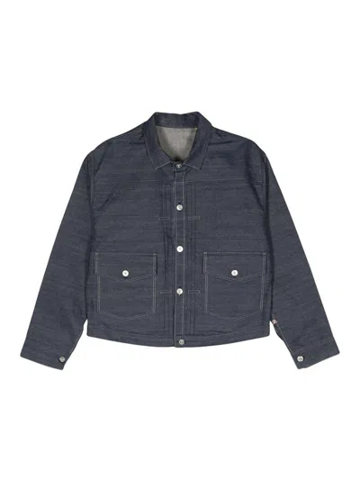 Levi's 1879 Pleated Blouse Trucket  Jacket In Blue