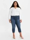 Levi's 311 Shaping Skinny Capri Women's Jeans (plus Size) 22 In Lapis Amidst