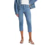 Shop Levi's 311 Shaping Skinny Mid Rise Capri Pants In Lapis Level