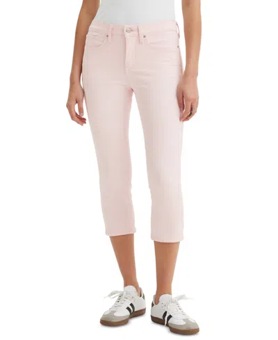 Levi's 311 Shaping Skinny Mid Rise Capri Pants In Mauve Chalk