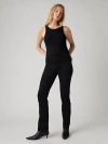Levi's 312 Shaping Slim Jeans In Soft Black