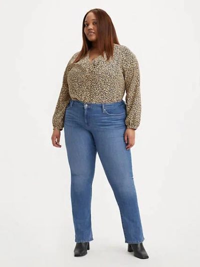 Levi's 314 Shaping Straight Fit Women's Jeans (plus Size) 26m In Lapis Gem Plus