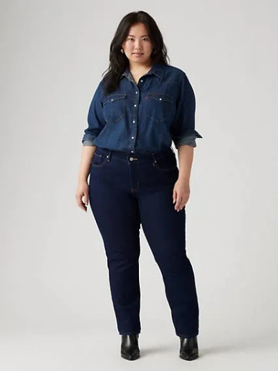 Levi's 314 Shaping Straight Jeans (plus Size) In Darkest Sky