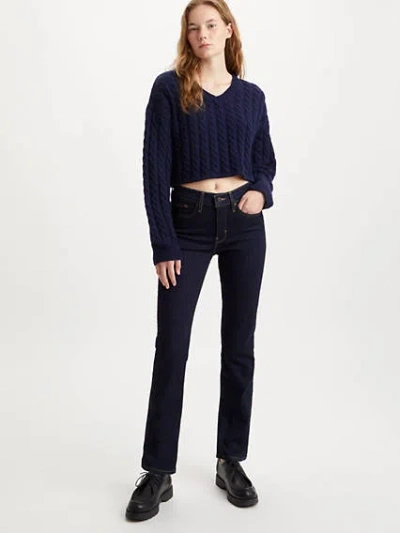 Levi's 314 Shaping Straight Women's Jeans 28x30 In Blue Wave Rinse