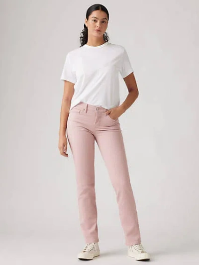 Levi's 314 Shaping Straight Women's Jeans 34x30 In Pale Mauve