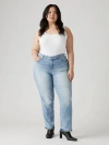 Levi's Plus Size 314 Mid-rise Shaping Straight-leg Jeans In Twice The Time