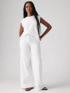 Levi's Women's 318 Shaping Stellar-stretch Wide-leg Jeans In Simply White