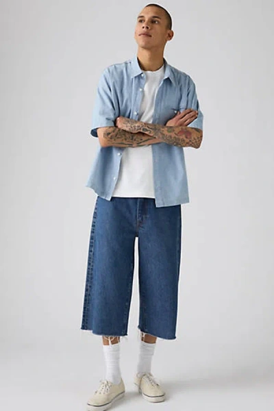 Levi's 478 Baggy Capri In Blue