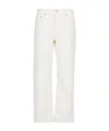 Levi's 501® High-rise Cropped Jeans In White