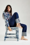 Levi's 501 ‘90s Cuffed Jean In Rinsey Rinse Selvedge, Women's At Urban Outfitters In Rinsed Denim