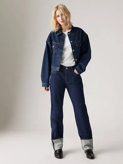 Levi's 501 '90s Cuffed Selvedge Women's Jeans 27x38 In Rinsey Rinse