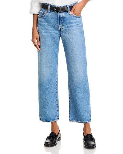 LEVI'S 501 90S MID RISE STRAIGHT ANKLE JEANS IN SWEETEST TABOO