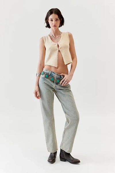 Levi's 501 '90s Mid-rise Jean In Brown, Women's At Urban Outfitters In Light Blue