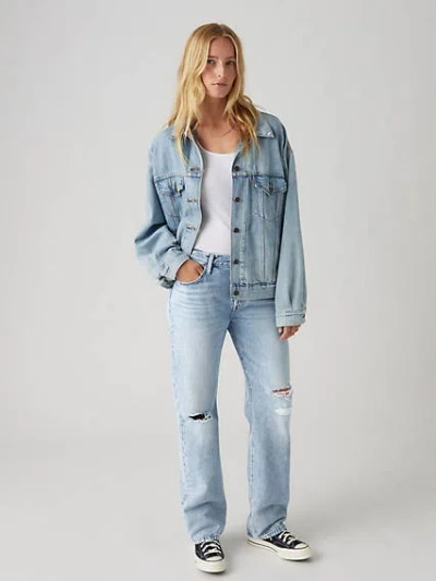 Levi's Women's 501 Original-fit Straight-leg Jeans In Rolling With It Clean Hem