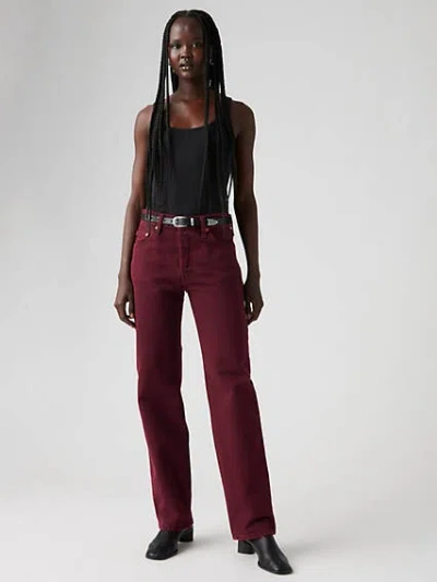 Levi's Wedgie Bootcut Corduroy Women's Jeans 25x32 In Imbued Burgundy