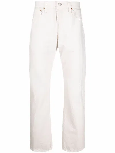 Levi's My Candy Mid-rise Straight-leg Jeans In White