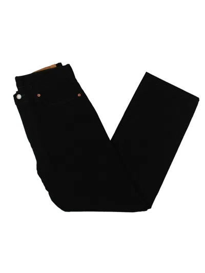 Levi's 501 Mens Classic Rise Original Fit Straight Leg Jeans In Black