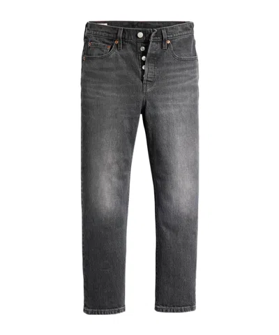 Levi's 501 Mid-rise Straight-leg Jeans In Black