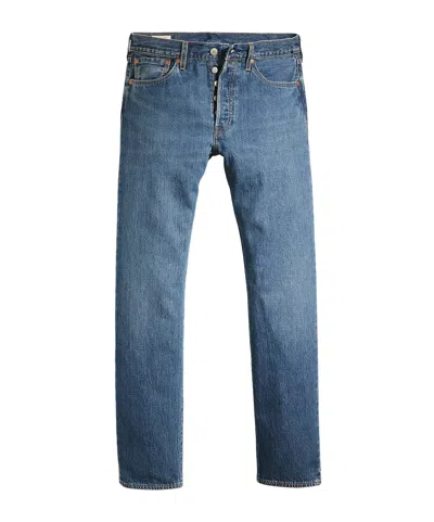 Levi's 501 Mid-rise Straight-leg Jeans In Blue
