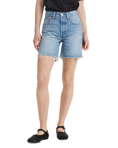 Levi's 501 Mid Thigh Denim Shorts In Fun Flare Lightweight