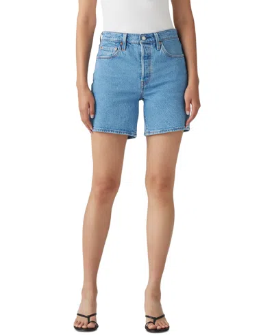 Levi's 501 Mid-thigh High Rise Straight Fit Denim Shorts In Multiple Choice