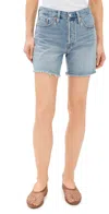 Levi's 501 Mid Thigh Shorts Lightweight Fun Flare In Fun Flare
