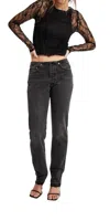 Levi's 501 Mini Waist Jeans In Black Dest In Multi