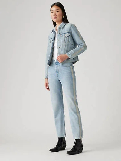 Levi's 501 Crop Jeans In Good As Silver