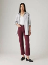 Shop Levi's 501 Original Cropped Women's Jeans 27x28 In Dusty Windsor Wine