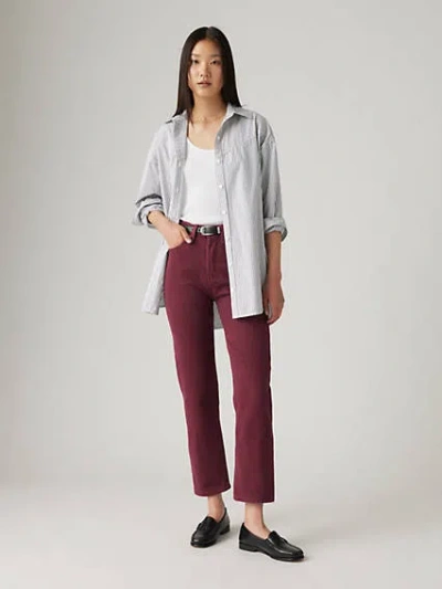 Levi's 501 Original Cropped Women's Jeans 27x28 In Dusty Windsor Wine