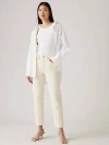 Levi's 501 Crop Jeans In Ecru