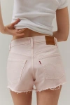 Levi's 501 Original Cutoff Denim Short In Lilac, Women's At Urban Outfitters