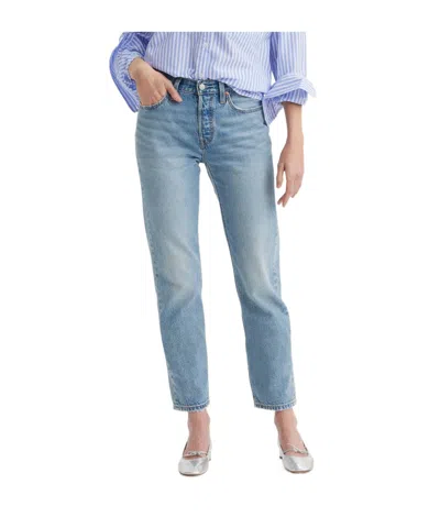 Levi's 501 Original Fit Cropped Lightweight Women's Jeans In Blue