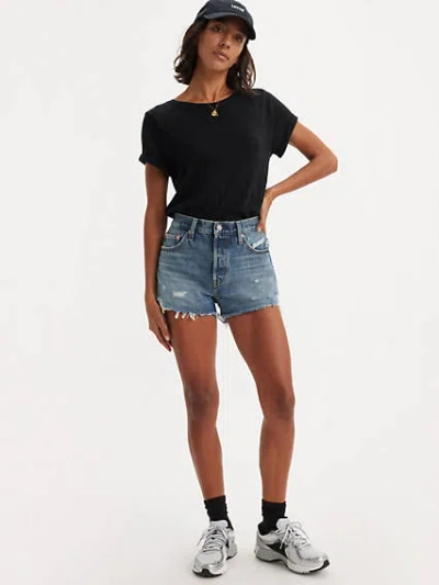 Levi's 501 Original Fit High Rise Women's Shorts 30 In The Future Is Now