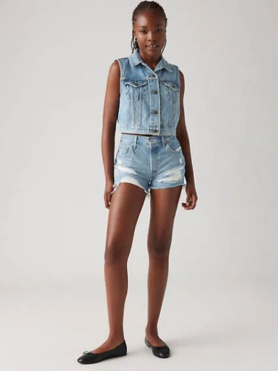 Levi's 501 Original Fit High Rise Women's Shorts 32 In Camp Point