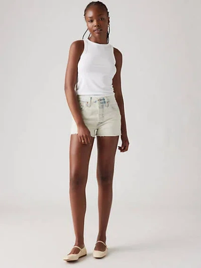 Levi's 501 Original Fit High Rise Women's Shorts 33 In Snow