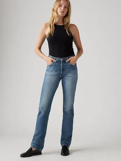 Levi's 501 Original Fit Plant Based Women's Jeans 33x30 In Blue From Green