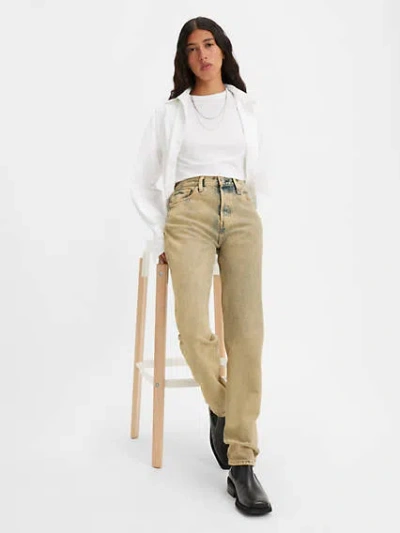 Levi's 501 Original Fit Women's Jeans 29x30 In Cloudy Khaki