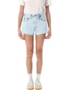 Shop Levi's 501® Original High-rise Shorts In Healing Waters Blue