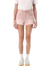 Levi's 501 Original High Rise Jean Shorts In Pale Pink