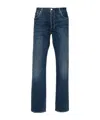Levi's 501 Straight-leg Jeans In Light-wash Cotton In Blue