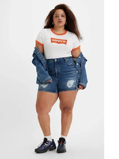 Levi's 501 Women's Shorts (plus Size) 26 In Broken Midnight