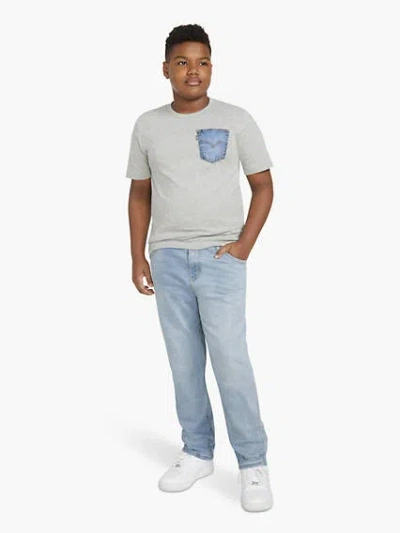 Levi's 502 Husky Taper Fit Strong Performance Jeans Big Boys 8-20 16 In Blue