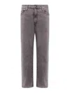 Levi's 502 Taper Easy-comfy Grey Denim In Gris