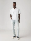 Levi's 502 Taper Fit Linen+ Denim Men's Jeans 40x30 In Pale Moonlight