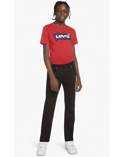 Levi's 502 Taper Fit Strong Performance Big Boys Jeans 8-20 8 In Black
