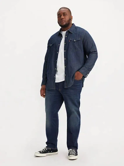 Levi's 502 Taper  Flex Men's Jeans (big & Tall) 56x32 In Blue