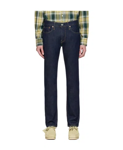 Levi's 502 Taper Stretch Denim Trousers In Black
